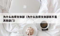 为什么选择文体部（为什么选择文体部而不是其他部门）