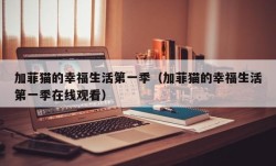 加菲猫的幸福生活第一季（加菲猫的幸福生活第一季在线观看）