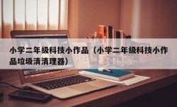 小学二年级科技小作品（小学二年级科技小作品垃圾清清理器）