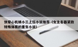 快穿心机婊小三上位小说推荐（女主名器紧致特殊体质的重生小说）