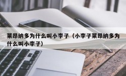 莱昂纳多为什么叫小李子（小李子莱昂纳多为什么叫小李子）