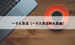 一个人生活（一个人生活林凡歌曲）