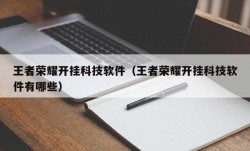 王者荣耀开挂科技软件（王者荣耀开挂科技软件有哪些）